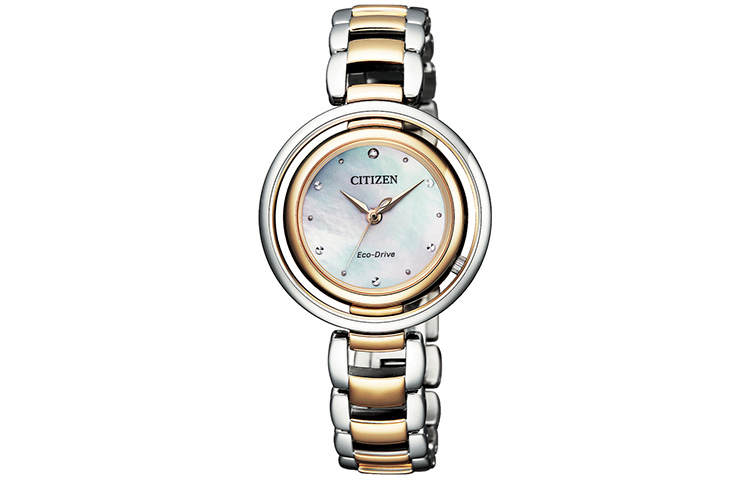 CITIZEN Ecology Drive Collection Light Powered Quartz Movement Stainless Steel Strap Watch