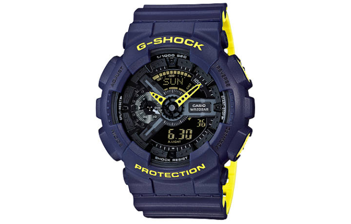 CASIO CASIO Men Liquid Crystal/Analog Dual Display Series 51.2mm Black Watch GA-110LN-2A
