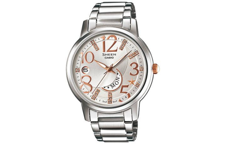 CASIO CASIO Women's SHEEN Silver Watch SHE-4028D-7A