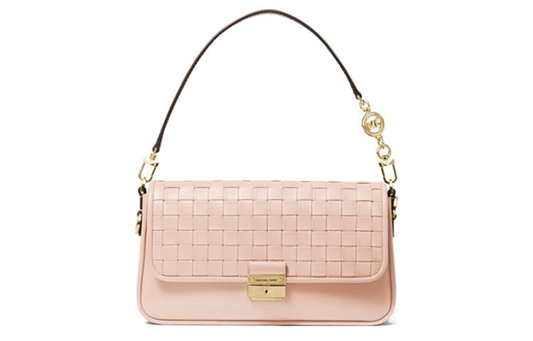 MICHAEL KORS Bradshaw Leather Shoulder Bag, Crossbody Bag, Handbag Small Women's Pink