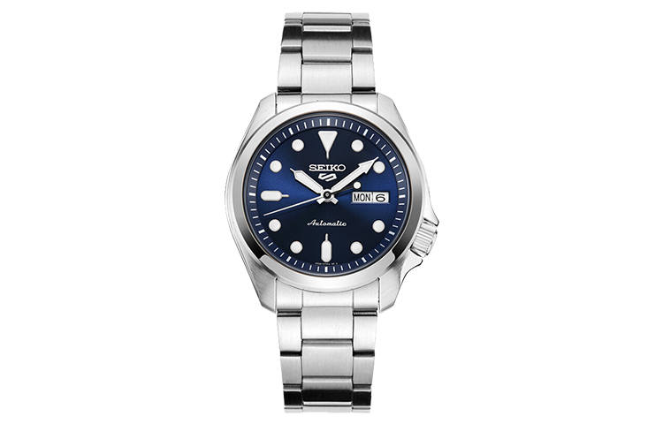 SEIKO Mechanical Movement Stainless Steel Strap Watch Men's Watches Black Dial