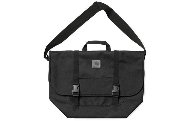 Carhartt WIP Canvas Messenger Bag, Crossbody Bag, Shoulder Bag Unisex Black
