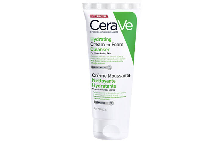 CeraVe Amino Acids Bubbles Cleanser, Cleansing Makeup Removal, Sun Protection Moisturizing And Hydrating 100ml/236ml