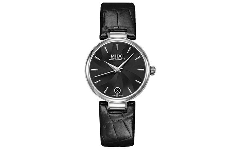 MIDO Baroncelli Automatic Mechanical Movement Women's Watch 33mm Black Dial Stainless Steel Case