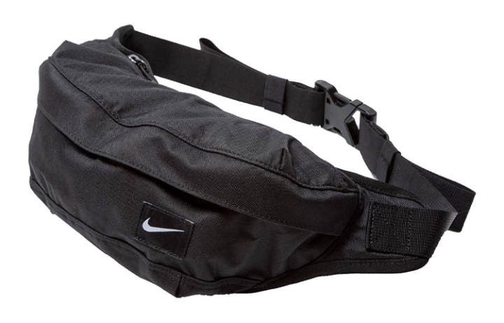 Nike Nike Polyester One Shoulder Crossbody Sling Bag, Fanny Pack Regular Unisex Pure Black