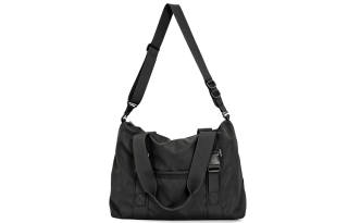 MYEDITION 30L Travel Bag, Handbag, Shoulder Bag, Outdoor Bag Nylon Fabric Black Unisex