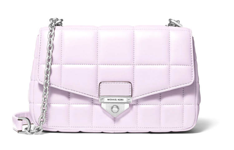 MICHAEL KORS Soho Sheepskin Crossbody Bag, Shoulder Bag Large Women's Light Purple