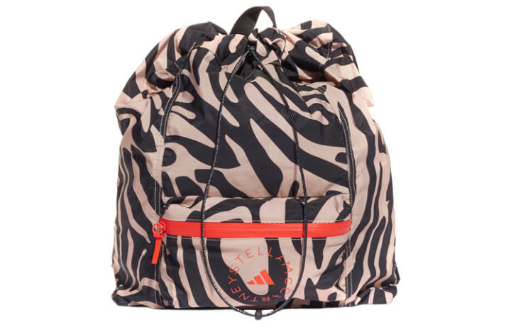 Adidas Adidas Polyester Backpack Regular Women's Gray Pearl Powder/Black/Orange Yellow