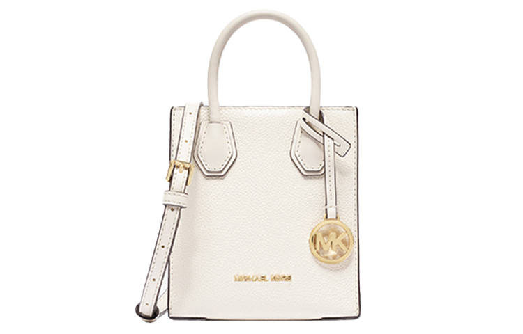 MICHAEL KORS Mercer Solid Color Split Cow Leather Handbag, Trunk Bag, Crossbody Bag, Shoulder Bag Mini Women's