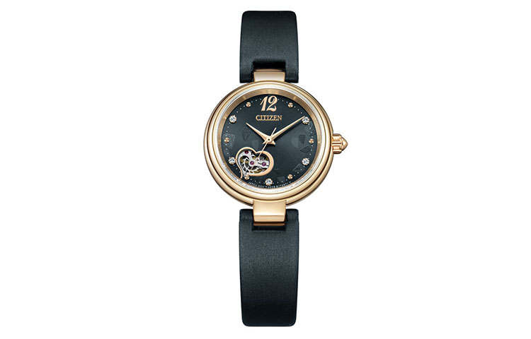 CITIZEN Mechanical Wrist Watch Collection Mechanical Movement Leather Strap Watch Women's Watch