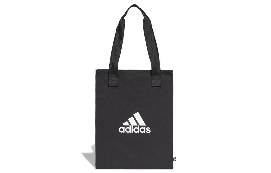 Adidas Adidas Cotton Tote Bag, Shopping Bag, Handbag Regular Unisex Black