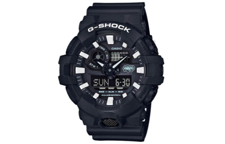 CASIO CASIO Men Liquid Crystal/Analog Dual Display Series Black Watch GA-700EH-1A