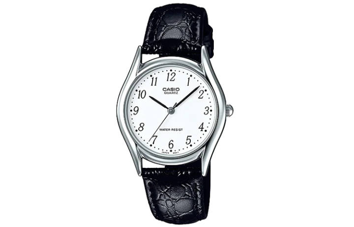 CASIO CASIO DRESS Quartz Movement Genuine Leather Strap Watch Women's Watch White Dial