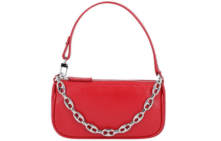 By Far Rachel Nylon Shoulder Bag Mini Women's Red