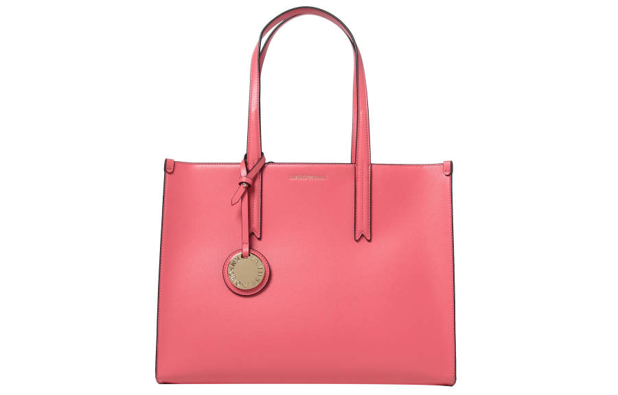 EMPORIO ARMANI Polyurethane Tote Bag, Shopping Bag, Handbag Women's Pink
