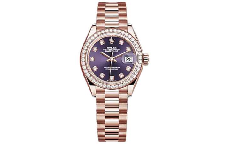 ROLEX ROLEX Fluted Bezel Lady Datejust Collection Automatic Mechanical Movement 100m Waterproof Women's Watch