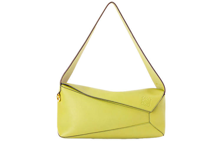 LOEWE Puzzle Hobo Nappa Leather Shoulder Bag, Handbag, Shoulder Bag Women's Lemon