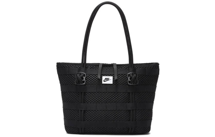 Nike Nike Air Tote Bag Large Capacity Polyester Tote Bag, Shopping Bag, Shoulder Bag, Handbag Unisex Pure Black