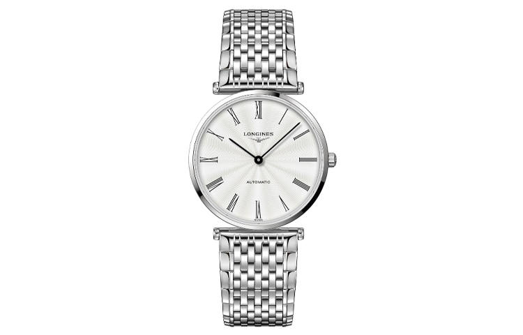 LONGINES Jialan Collection Automatic Mechanical Movement 30m Waterproof Unisex Watch 36mm Silver Dial