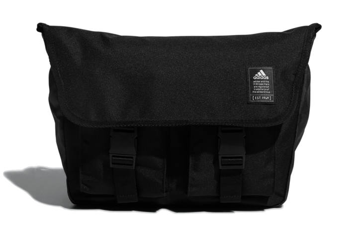 Adidas Adidas Recycled Polyester Messenger Bag, Crossbody Bag Regular Unisex Black