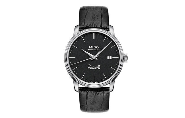 MIDO Baroncelli Automatic Mechanical Movement Men's Watches Watch 39mm Black Dial Stainless Steel Case