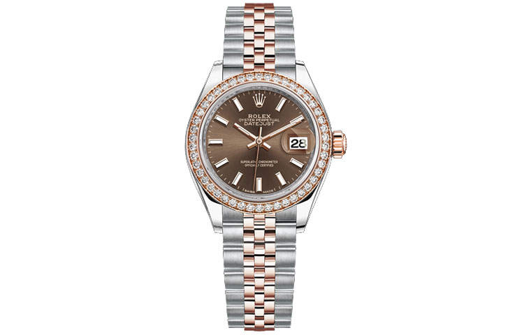 ROLEX Diamond Bezel Lady Datejust Collection Automatic Mechanical Movement 100m Waterproof Women's Watch