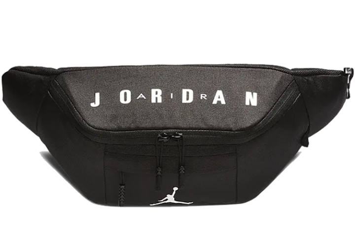 Jordan Jordan Polyester One Shoulder Crossbody Fanny Pack Regular Unisex Black