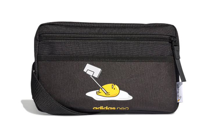 Adidas Neo × Gudetama, Collaboration Polyester Crossbody Bag Regular Unisex Black