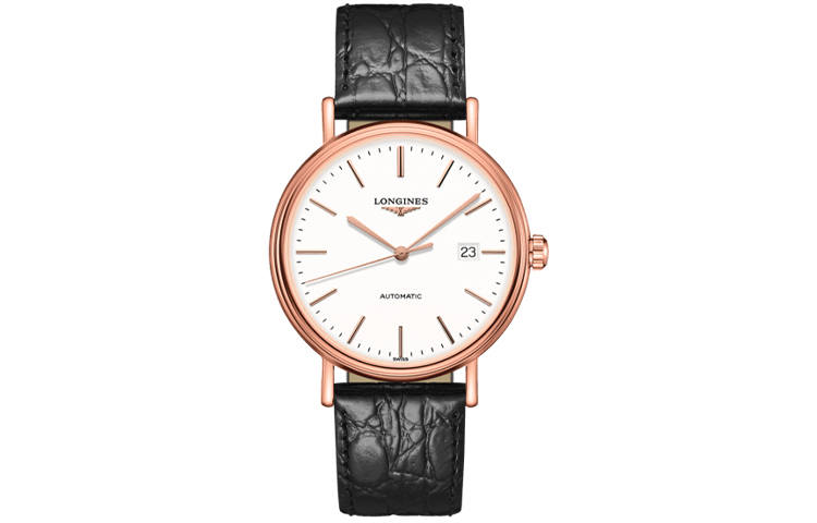 LONGINES Fashion Collection Mechanical Movement 30m Waterproof Men's Watch 40mm White Dial Stainless Steel Case