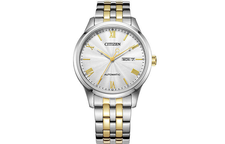 CITIZEN Automatic Mechanical Movement Stainless Steel Strap Watch Men's Watches White Dial