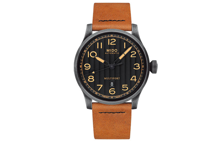 MIDO Helm Automatic Mechanical Movement Men's Watches Watch 44mm Black Dial