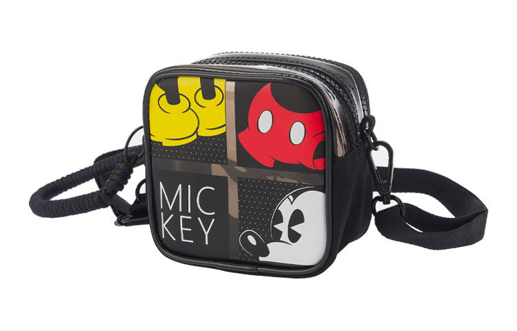 Li-Ning Li Ning Disney, Collaboration PU Polyester Sports Bag, Crossbody Bag, Shoulder Bag Regular Unisex Black