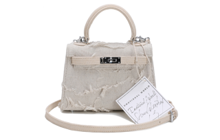 Emotional World Classic Canvas Cotton Canvas Bag, Handbag, Crossbody Bag 19 Women's White