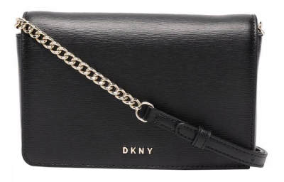 DKNY Leather Shoulder Bag Regular Women's Black