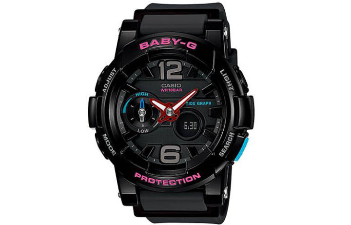 CASIO CASIO BABY G Theme Collection Quartz Movement Resin Strap Watch Women's Watch Black Dial