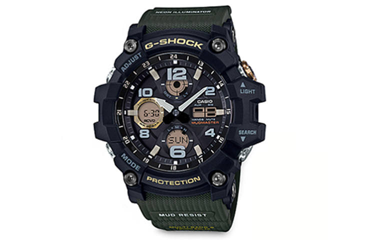 G-SHOCK G SHOCK G SHOCK Little Clay King 2 Solar Quartz Movement Resin Strap Watch Men's Watches Black Dial