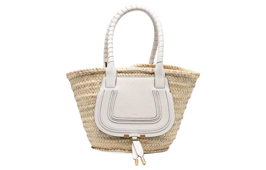 Chloé Chloe Calfskin Shoulder Bag, Crossbody Bag, Handbag Women's White