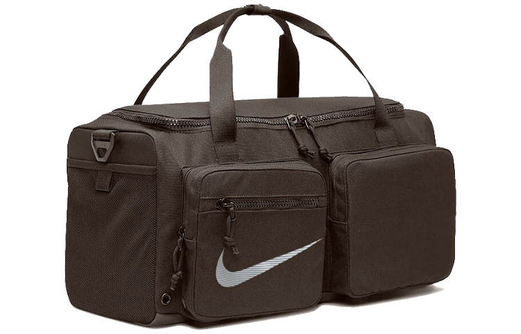 Nike Nike Polyester Portable Crossbody Basketball Bag, Travel Bag, Gym Bag Large Unisex Dark Wood Umber