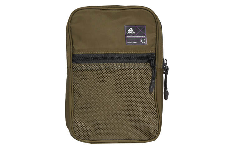 Adidas Adidas Polyester Shoulder Bag, Crossbody Bag Regular Unisex Dark Olive Green