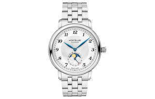MONTBLANC Mechanical Movement Men's Watches Watch 42mm White Dial Stainless Steel Case Stainless Steel Watchband