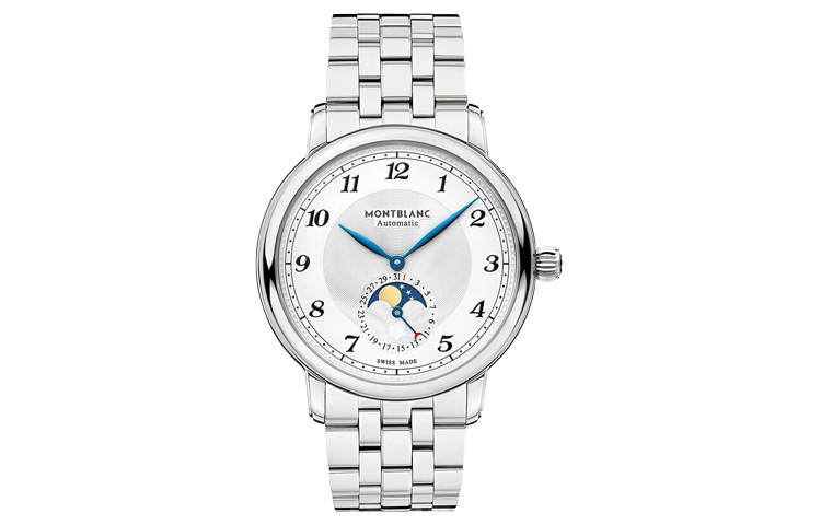 MONTBLANC Mechanical Movement Men's Watches Watch 42mm White Dial Stainless Steel Case Stainless Steel Watchband