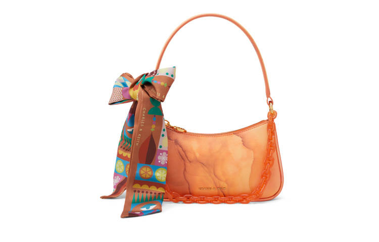 CHARLES&KEITH Fabric Small Square Bag Shoulder Bag Small Women's Multicolor