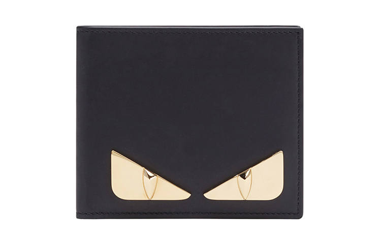 FENDI Cow Leather Wallet Small Men's Black