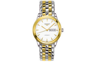 LONGINES Military Flag Collection Automatic Mechanical Movement Date Display Men's Watch White Dial