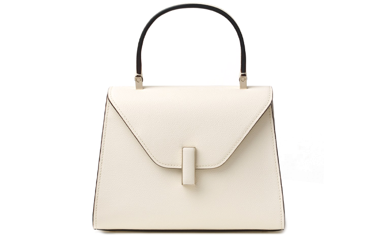 Valextra Calfskin Handbag, Shoulder Bag, Crossbody Bag Mini Women's White