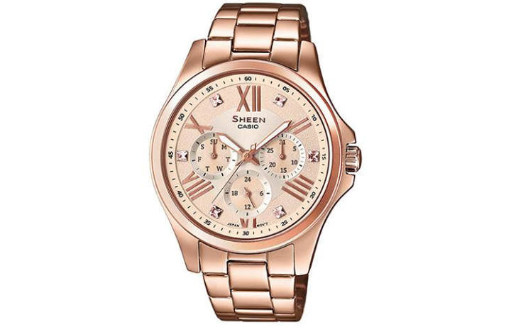 CASIO CASIO Women's SHEEN Gold Watch SHE-3806PG-9A