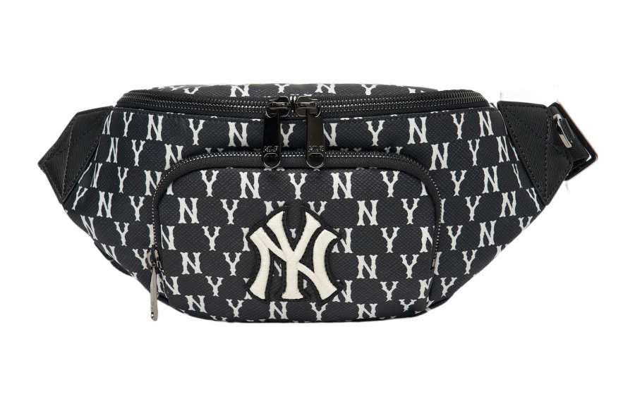 MLB MLB Monogram Collection Polyester Combo Bag One Shoulder Crossbody Fanny Pack Regular Unisex Black