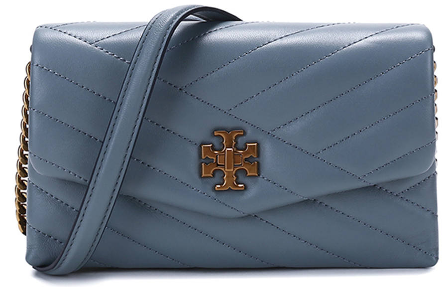 TORY BURCH TORY BURCH Kira Sheepskin Crossbody Bag, Wallet, Shoulder Bag Women's Rain Aqua Blue