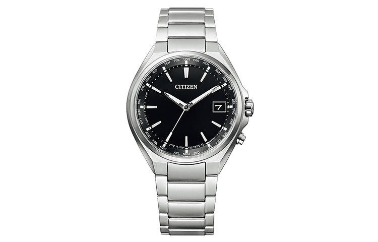CITIZEN Light Powered Quartz Movement Stainless Steel Strap Watch Men's Watches Black Dial