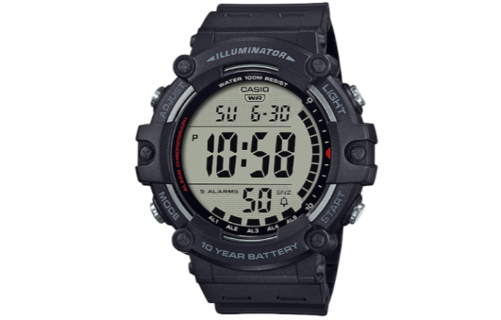 CASIO CASIO YOUTH Collection Digital Calipers Large Dial Display Quartz Movement Resin Strap Watch